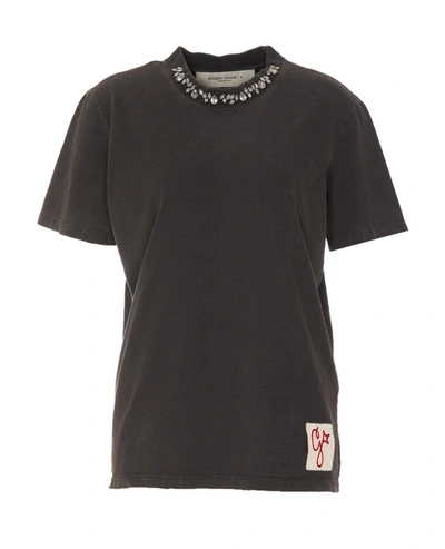 Golden Goose T-shirt In Charcoal