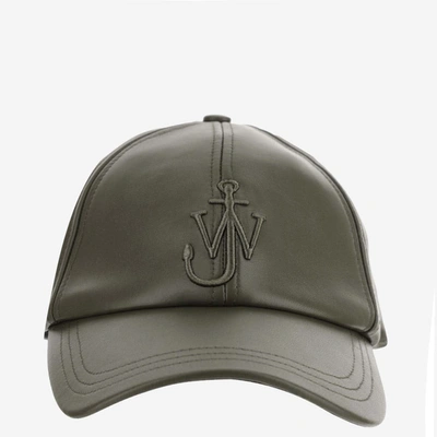 Jw Anderson J.w. Anderson Baseball Hat With Logo In Dark Olive