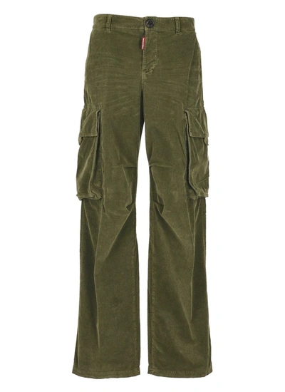 Dsquared2 Curduroy Cargo Trousers In Default Title