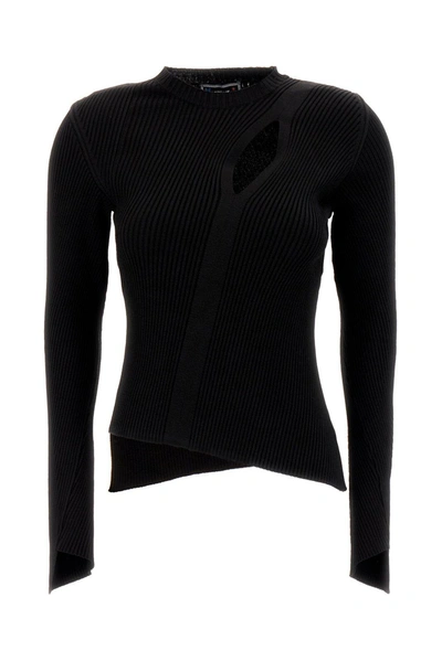 Versace Asymmetric Knitted Jumper In Default Title