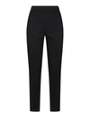 MONCLER MONCLER LOGO EMBROIDERED STRAIGHT LEG TROUSERS