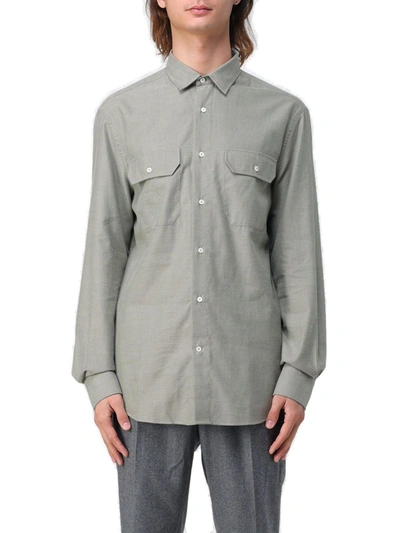 Brunello Cucinelli Buttoned Long-sleeved Shirt  In Default Title