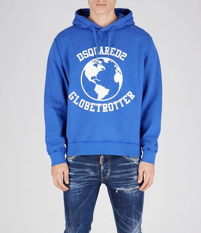 Dsquared2 Sweatshirt In Electric Blue