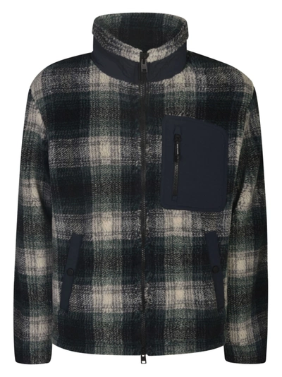 Woolrich Check Jacket In Grey