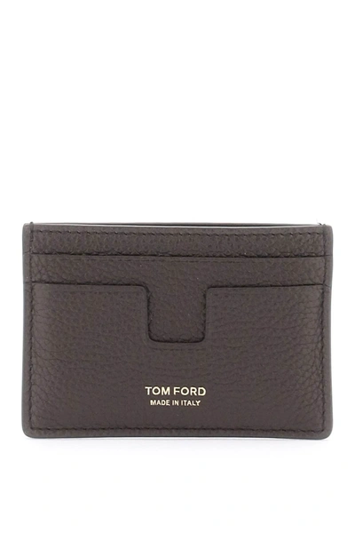 Tom Ford Grained Leather Card Holder In Multicolor