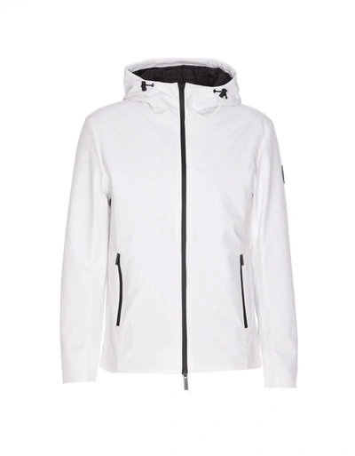 Woolrich Soft Shell Jacket In Natural White