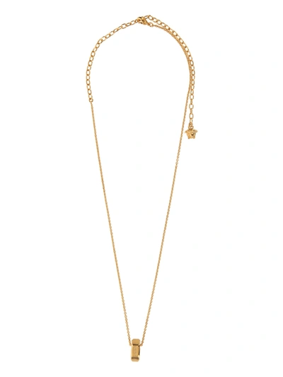 Versace Greek Nuts & Bolts Necklace In Oro