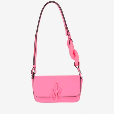 Jw Anderson Chain Baguette Anchor Pink Bag