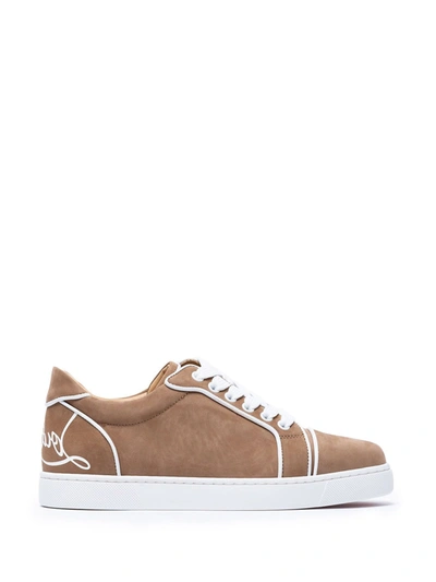 Christian Louboutin Suede Trainers In Roca