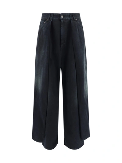 Balenciaga Cotton Cargo Pants In Sunbleached Black