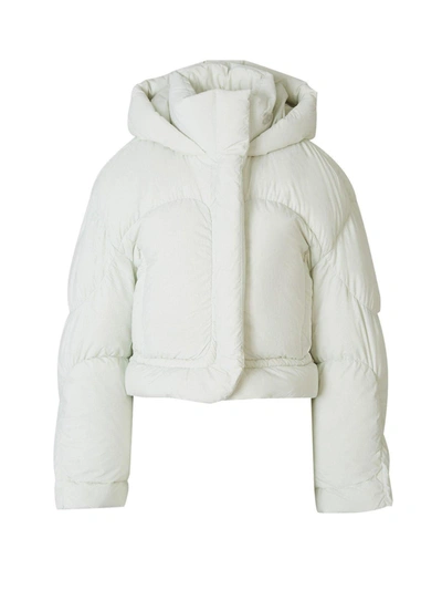Acne Studios Hooded Puffer Jacket In White