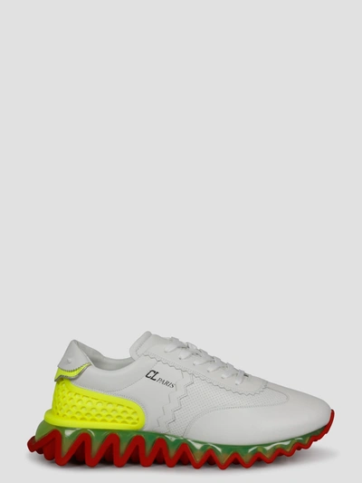 Christian Louboutin Loubishark Sneakers In White