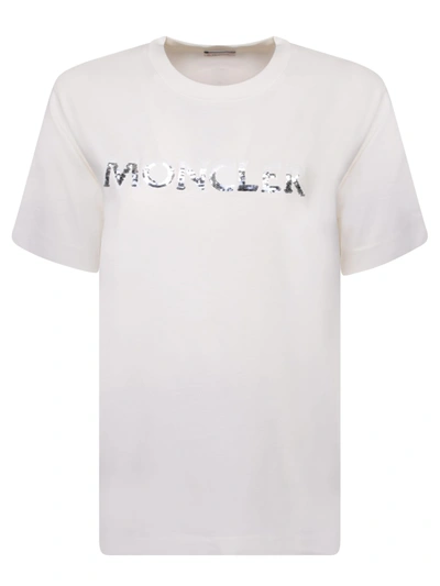 Moncler Logo Short Sleeves White T-shirt