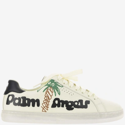 Palm Angels Trainers With Logo In Yellow