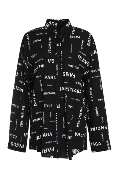 BALENCIAGA BALENCIAGA PRINTED VISCOSE SHIRT