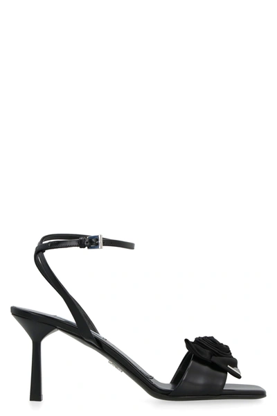 Prada Heeled Sandals In Black