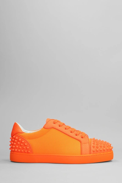 Christian Louboutin Seavaste 2 Orlato Sneakers In Orange Leather