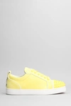 CHRISTIAN LOUBOUTIN CHRISTIAN LOUBOUTIN VARSI JUNIOR SPIKES SNEAKERS IN YELLOW SUEDE