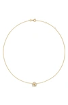 Tory Burch Kira Mother-of-pearl Flower Pendant Necklace In Tory Gold / Mother Of Pearl