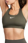 Nike Women's Swoosh Medium Support Padded Sports Bra In Green