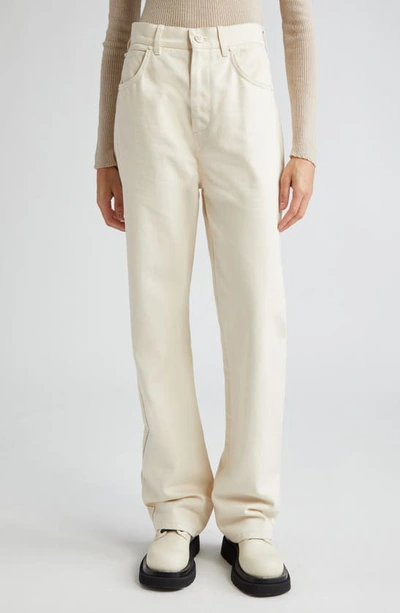 Max Mara Achille High-rise Straight-leg Jeans In Ivory