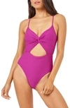 L*SPACE KYSLEE TWISTED CUTOUT ONE-PIECE SWIMSUIT