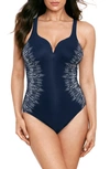 MIRACLESUIT SILVER SHORE TEMPTRESS ONE-PIECE SWIMSUIT