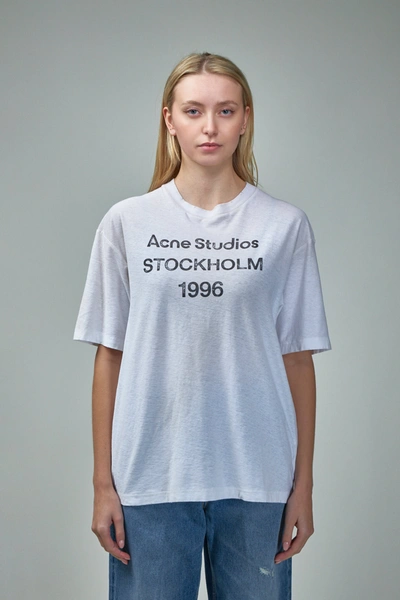 Acne Studios Logo T-shirt In White