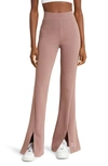 Nike Air High Waisted Flared Leggings In Smoky Mauve-neutral