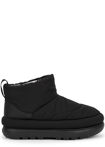 Ugg Classic Maxi Mini Quilted Shell Boots In Black