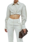 Jacquemus La Chemise Plidao In 130 Light Beige