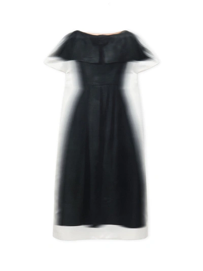 Loewe Woman Black&white Dresses In Black White
