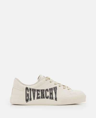 Givenchy Lace-up City Sport Sneakers In Beige