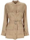 BURBERRY BURBERRY BELTED-WAIST BUTTON-UP SHIRT