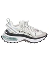 Dsquared2 Multi-panel Lace-up Sneakers In Beige/menta