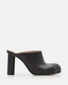Jw Anderson Black Paw Leather Mules In Black