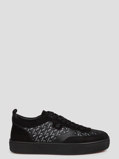 Christian Louboutin Happyrui Flat Sneakers In Black