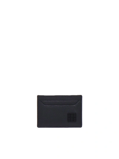 Loewe Smooth Anagram Card Holder In Textured Calfskin In Black