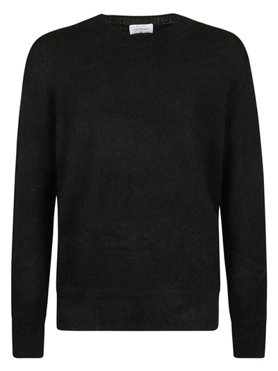 Off-white Mohair Arrow Knit Crewneck Sweater In Black/beige