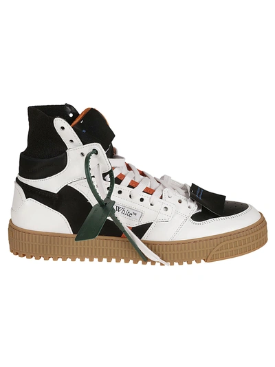 Off-white 3.0 Off Court Leather Hi-top In Black/white
