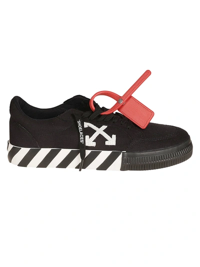 Off-white Trainers Low Vulcanized In Canvas In Black/white