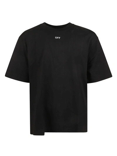 Off-white Off-stamp Skate T-shirt In Black/white