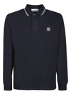 STONE ISLAND STONE ISLAND LOGO BLUE POLO SHIRT