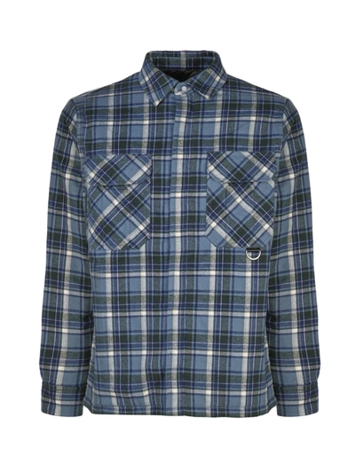 Loewe Cotton Shirt Check In Blue/multicolor