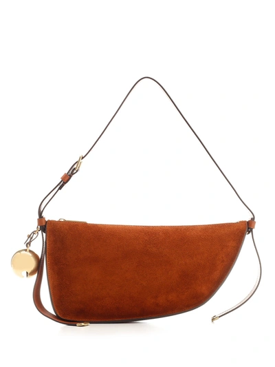 Burberry Shield Sling Small Shoulder Bag In Brown