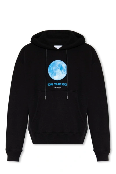 Off-white On The Go Moon Drawstring Hoodie In Default Title