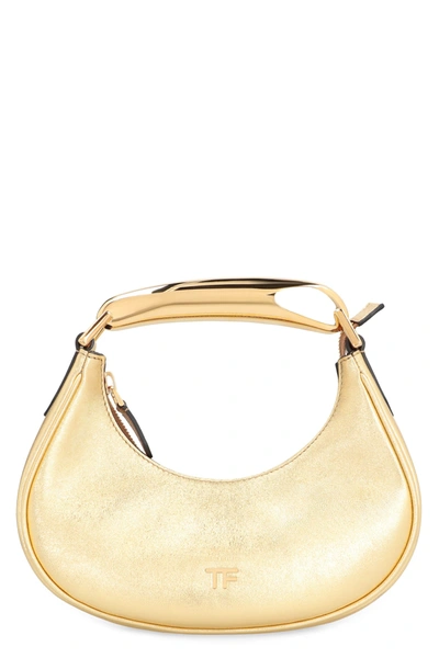 Tom Ford Hobo Bag In Leather In Gold