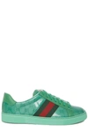 GUCCI GUCCI ACE GG EMBELLISHED trainers
