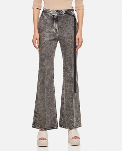 Fendi Flared Jeans In Grey