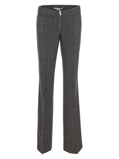 Stella Mccartney Zip Detailed Slim Trousers In Black